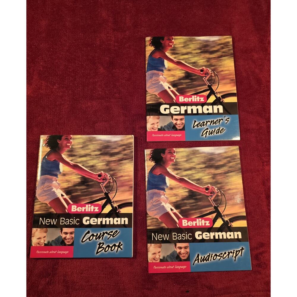 Berlitz New Basic German Course Book Learner’s Guide Audioscript Lot 2003